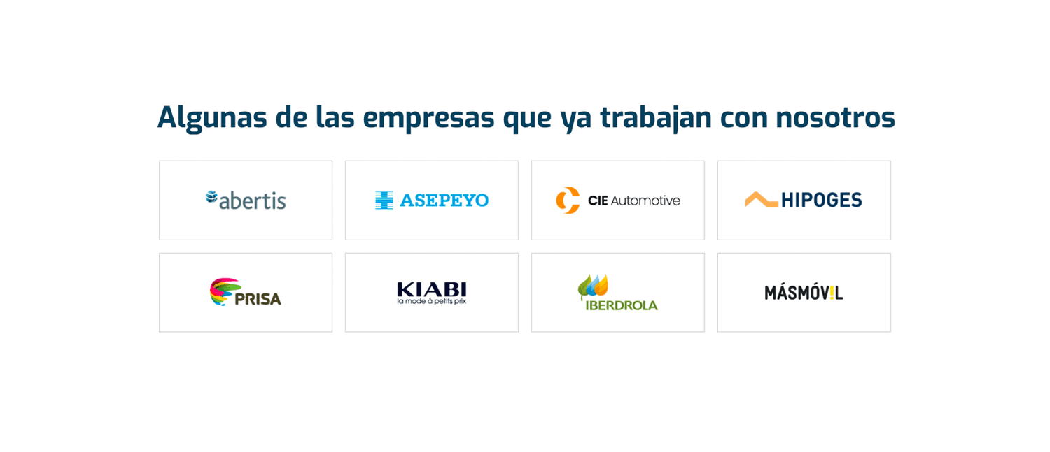 Algunas de las empresas que ya trabajan con nosotros Algunas de las empresas que ya trabajan con nosotros